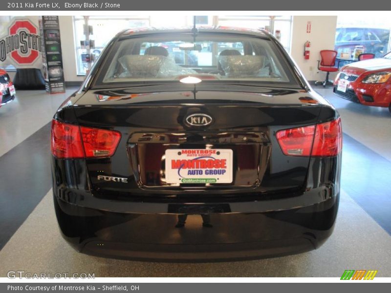 Ebony Black / Stone 2011 Kia Forte LX