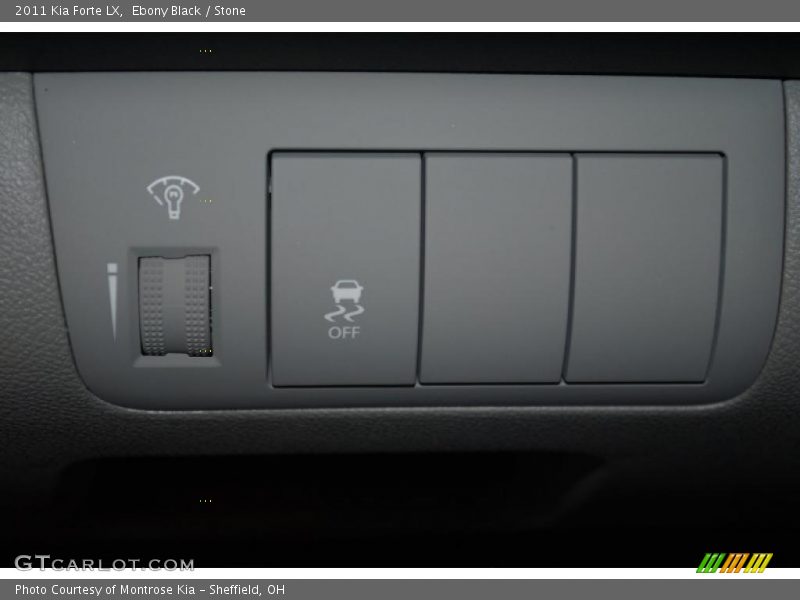 Ebony Black / Stone 2011 Kia Forte LX