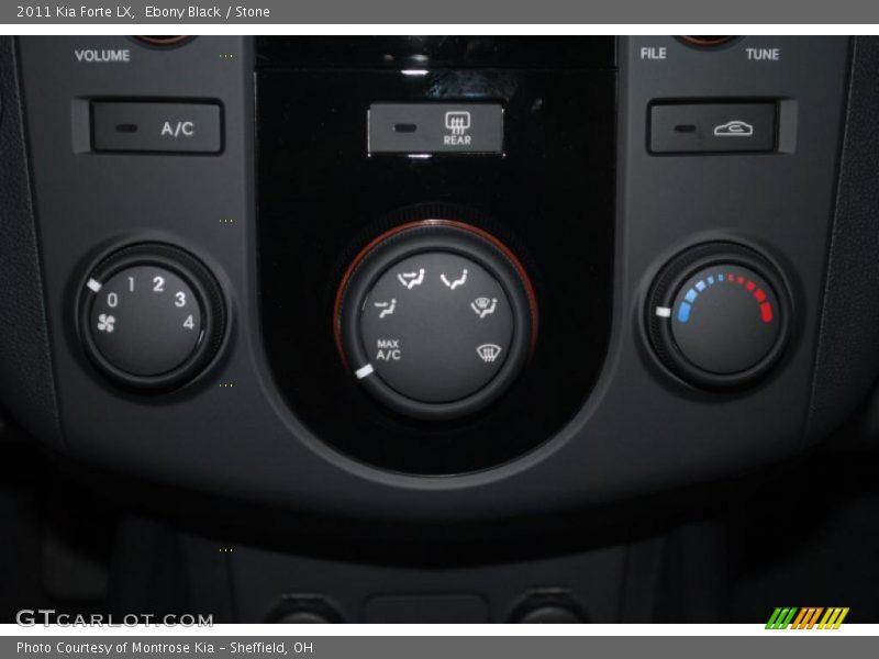 Ebony Black / Stone 2011 Kia Forte LX