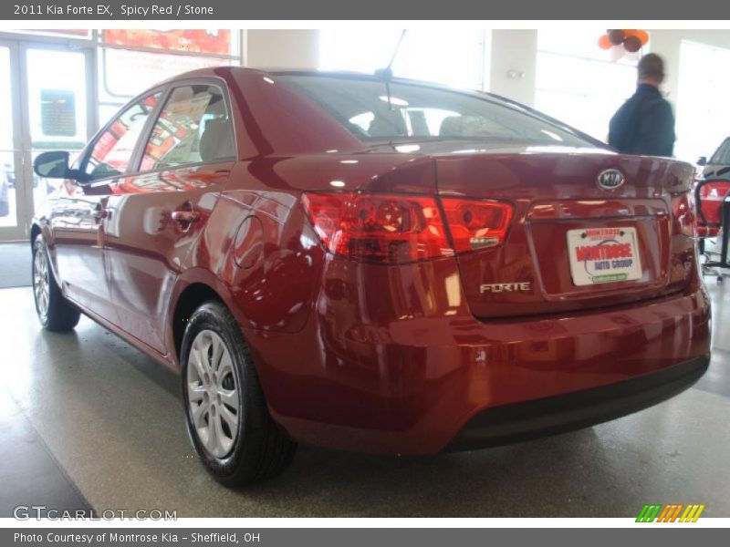Spicy Red / Stone 2011 Kia Forte EX