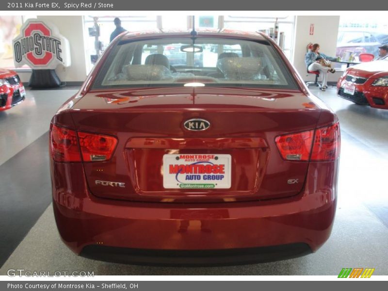 Spicy Red / Stone 2011 Kia Forte EX