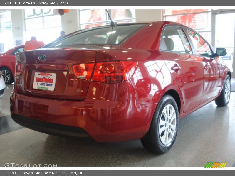 Spicy Red / Stone 2011 Kia Forte EX