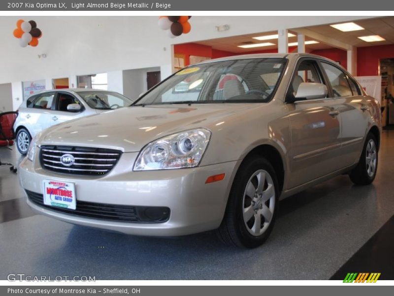 Light Almond Beige Metallic / Beige 2007 Kia Optima LX