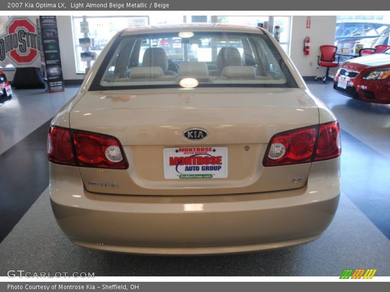 Light Almond Beige Metallic / Beige 2007 Kia Optima LX