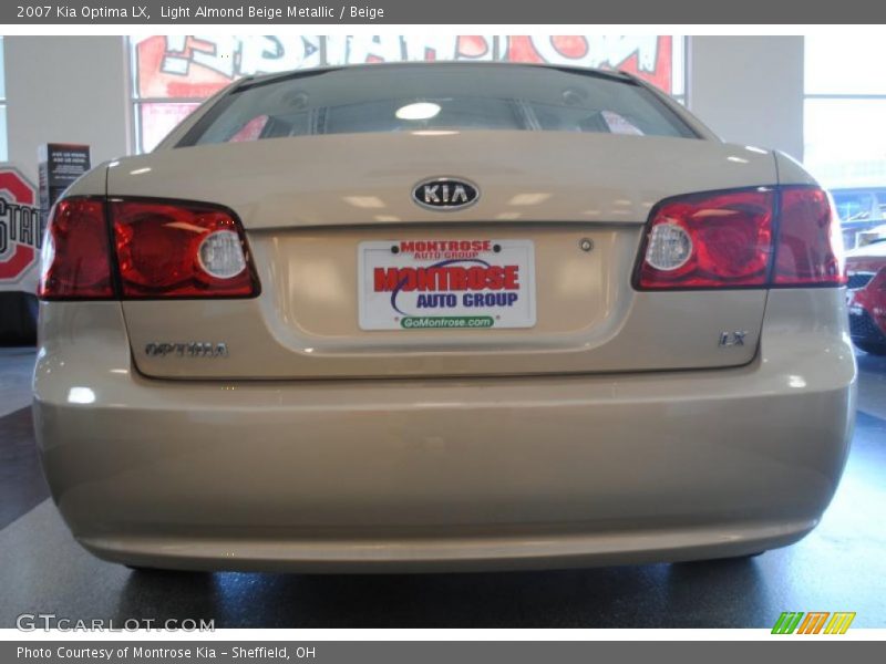 Light Almond Beige Metallic / Beige 2007 Kia Optima LX