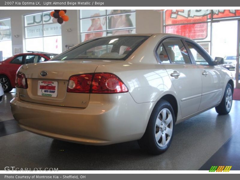 Light Almond Beige Metallic / Beige 2007 Kia Optima LX