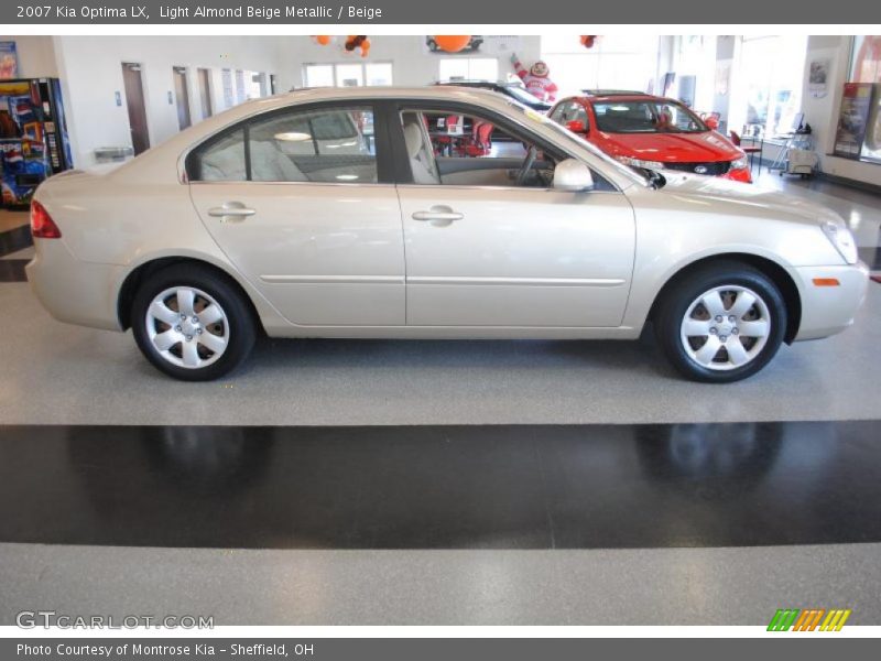Light Almond Beige Metallic / Beige 2007 Kia Optima LX