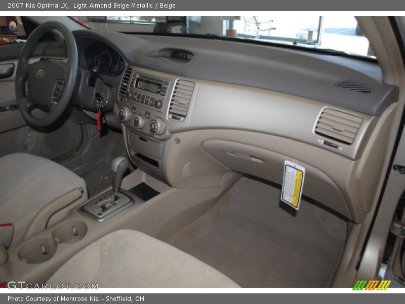 Light Almond Beige Metallic / Beige 2007 Kia Optima LX