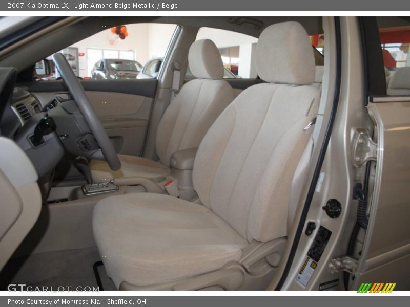 Light Almond Beige Metallic / Beige 2007 Kia Optima LX