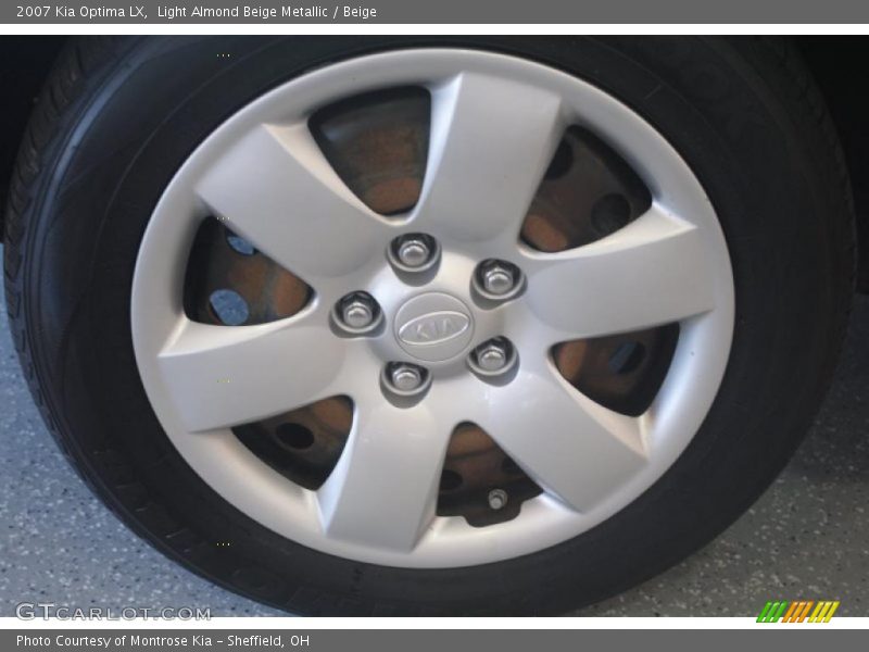 Light Almond Beige Metallic / Beige 2007 Kia Optima LX