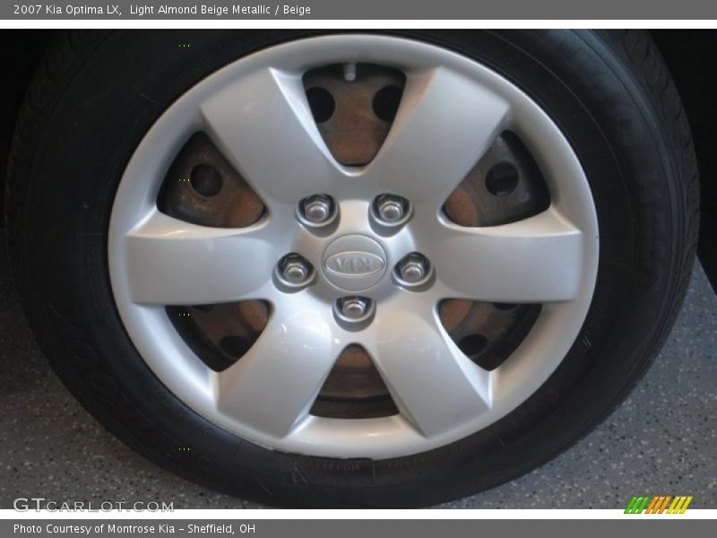 Light Almond Beige Metallic / Beige 2007 Kia Optima LX