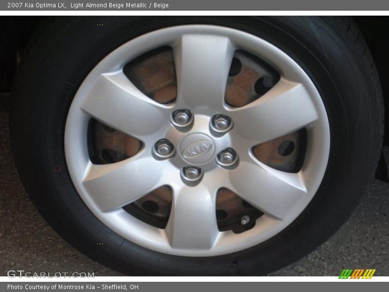 Light Almond Beige Metallic / Beige 2007 Kia Optima LX