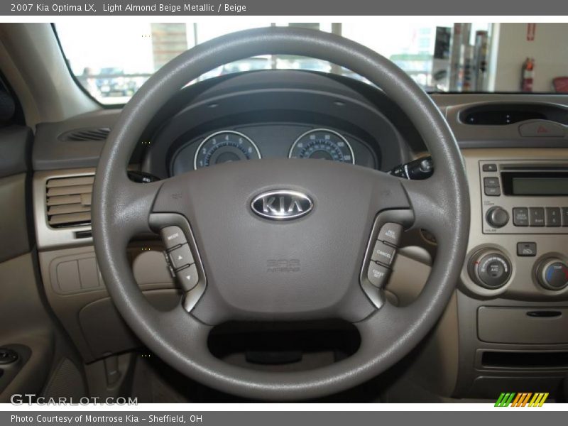 Light Almond Beige Metallic / Beige 2007 Kia Optima LX