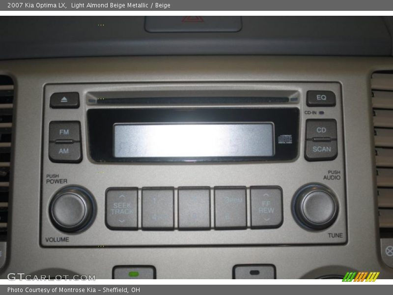 Light Almond Beige Metallic / Beige 2007 Kia Optima LX