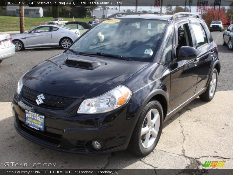 Black Pearl Metallic / Black 2009 Suzuki SX4 Crossover Touring AWD