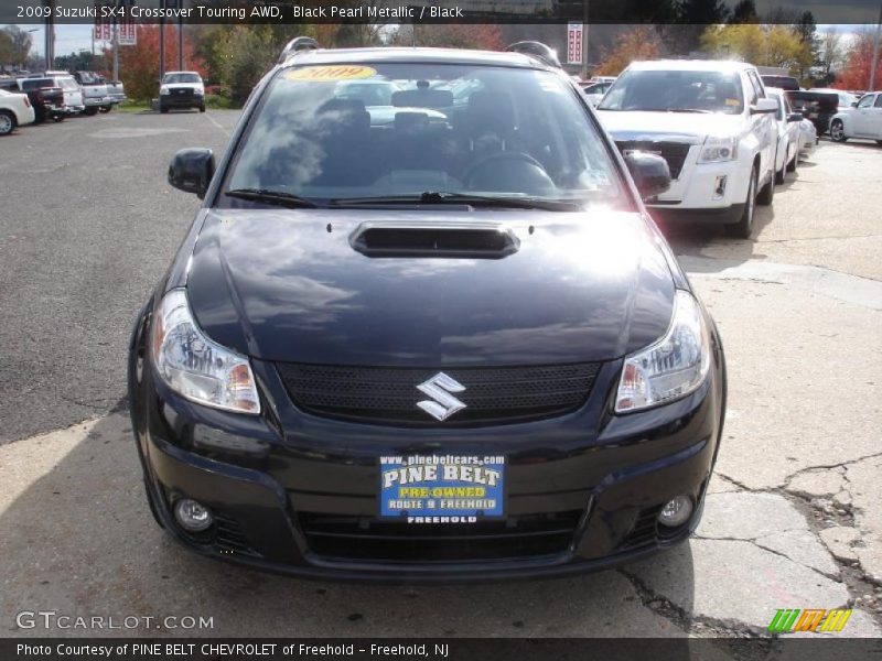 Black Pearl Metallic / Black 2009 Suzuki SX4 Crossover Touring AWD