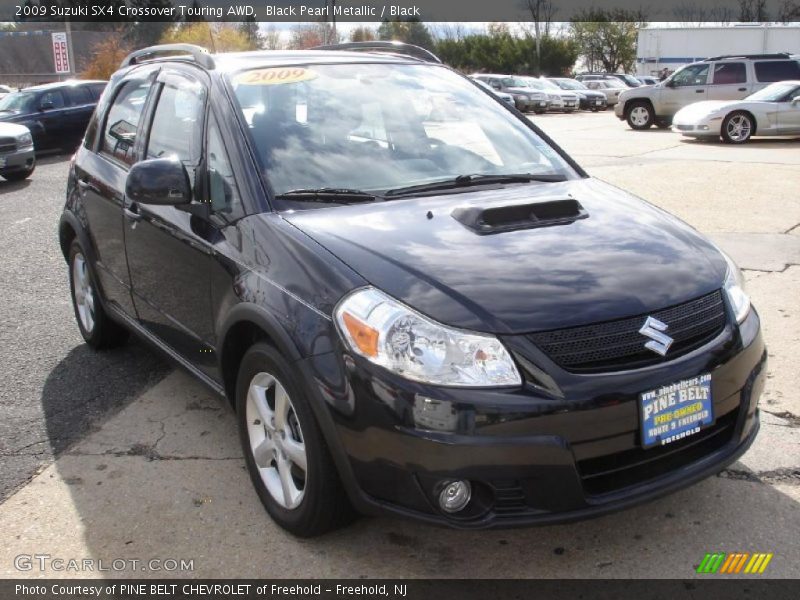 Black Pearl Metallic / Black 2009 Suzuki SX4 Crossover Touring AWD