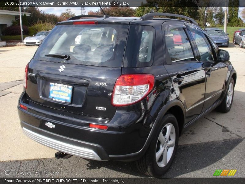 Black Pearl Metallic / Black 2009 Suzuki SX4 Crossover Touring AWD