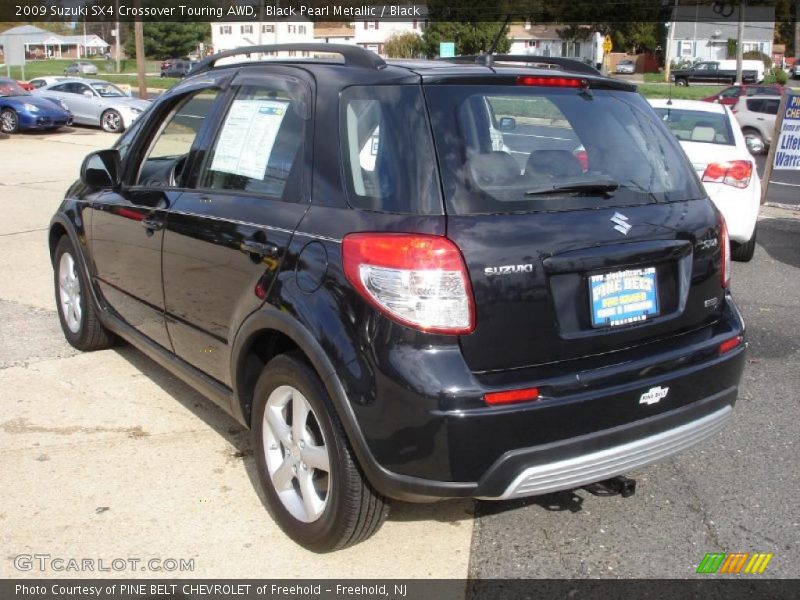Black Pearl Metallic / Black 2009 Suzuki SX4 Crossover Touring AWD