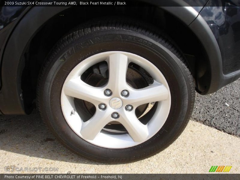 Black Pearl Metallic / Black 2009 Suzuki SX4 Crossover Touring AWD