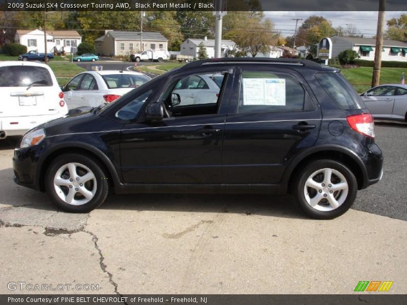 Black Pearl Metallic / Black 2009 Suzuki SX4 Crossover Touring AWD