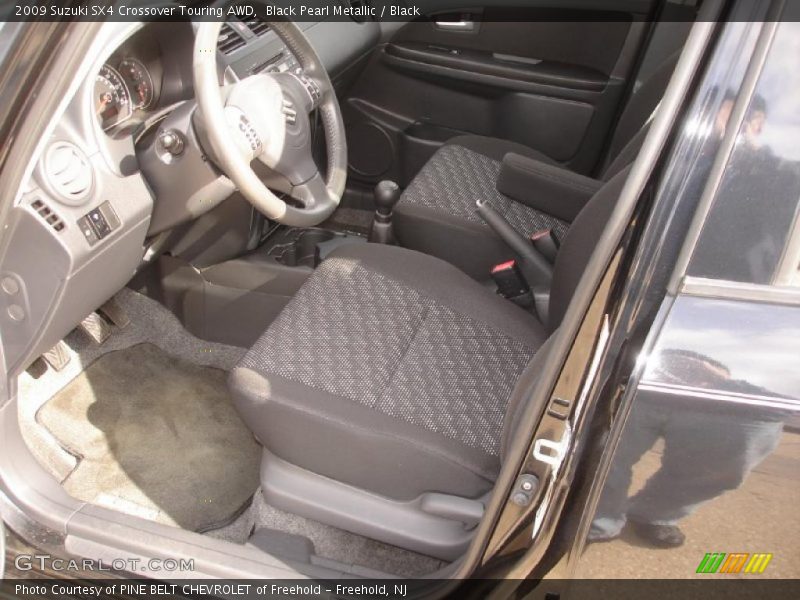 Black Pearl Metallic / Black 2009 Suzuki SX4 Crossover Touring AWD