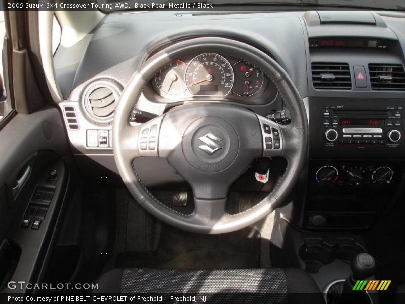 Black Pearl Metallic / Black 2009 Suzuki SX4 Crossover Touring AWD