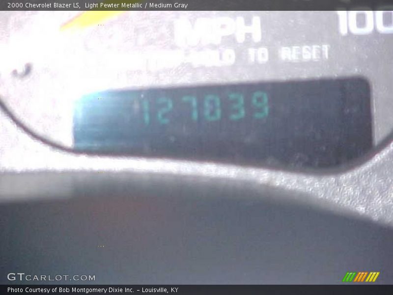 Light Pewter Metallic / Medium Gray 2000 Chevrolet Blazer LS