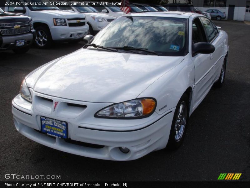 Summit White / Dark Pewter 2004 Pontiac Grand Am GT Sedan