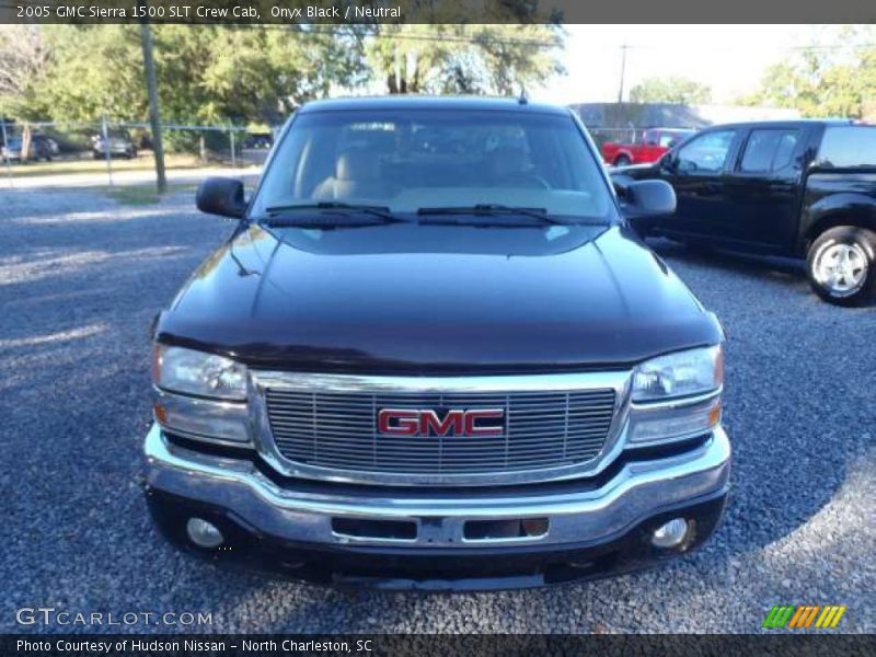 Onyx Black / Neutral 2005 GMC Sierra 1500 SLT Crew Cab