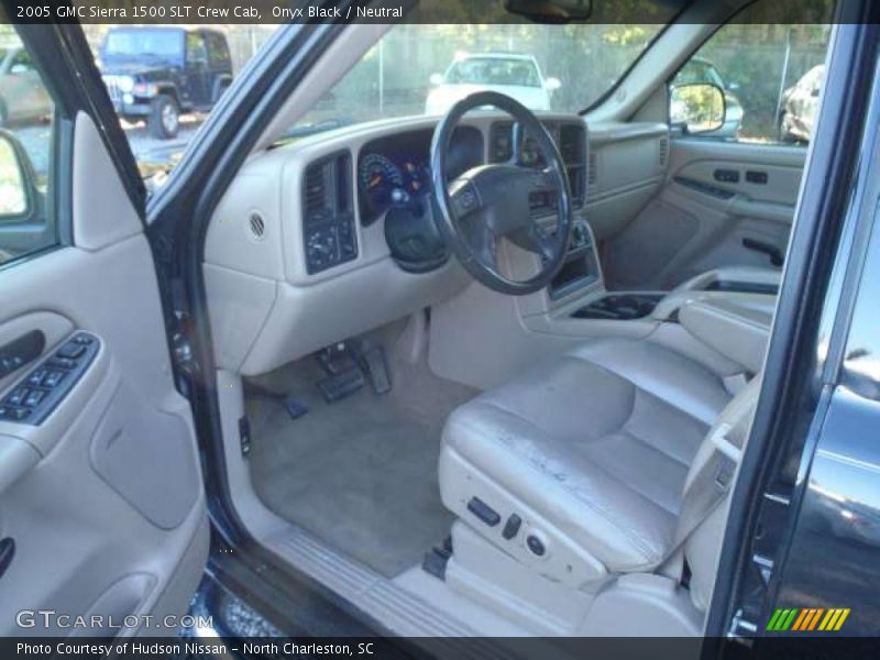 Onyx Black / Neutral 2005 GMC Sierra 1500 SLT Crew Cab