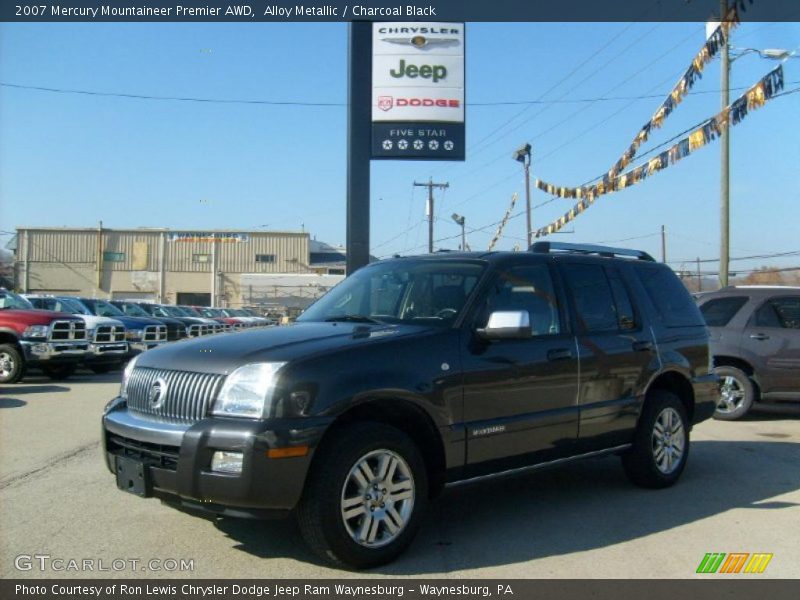 Alloy Metallic / Charcoal Black 2007 Mercury Mountaineer Premier AWD