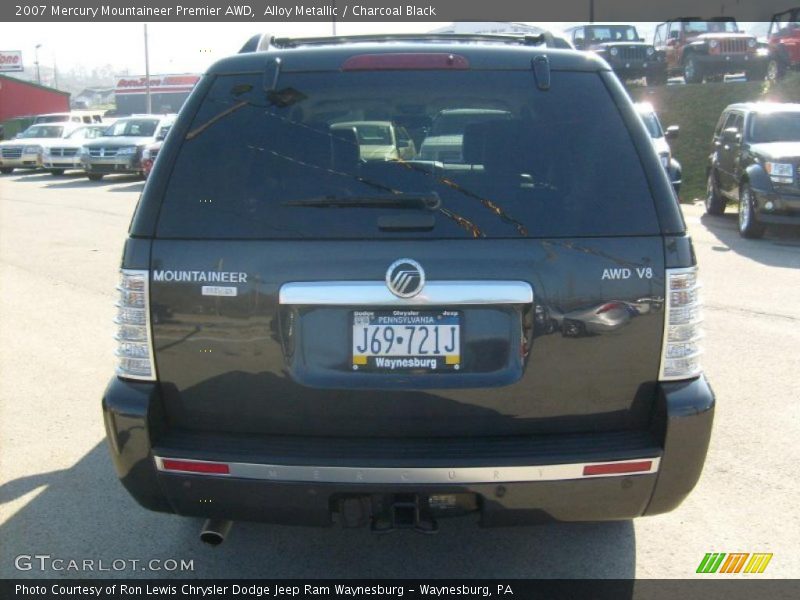 Alloy Metallic / Charcoal Black 2007 Mercury Mountaineer Premier AWD