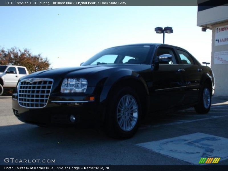 Brilliant Black Crystal Pearl / Dark Slate Gray 2010 Chrysler 300 Touring