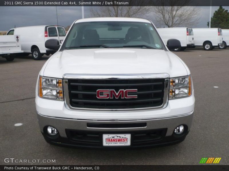 Summit White / Dark Titanium 2011 GMC Sierra 1500 Extended Cab 4x4