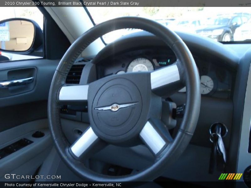 Brilliant Black Crystal Pearl / Dark Slate Gray 2010 Chrysler 300 Touring