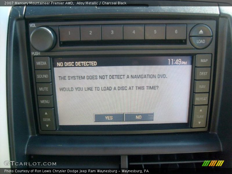 Alloy Metallic / Charcoal Black 2007 Mercury Mountaineer Premier AWD