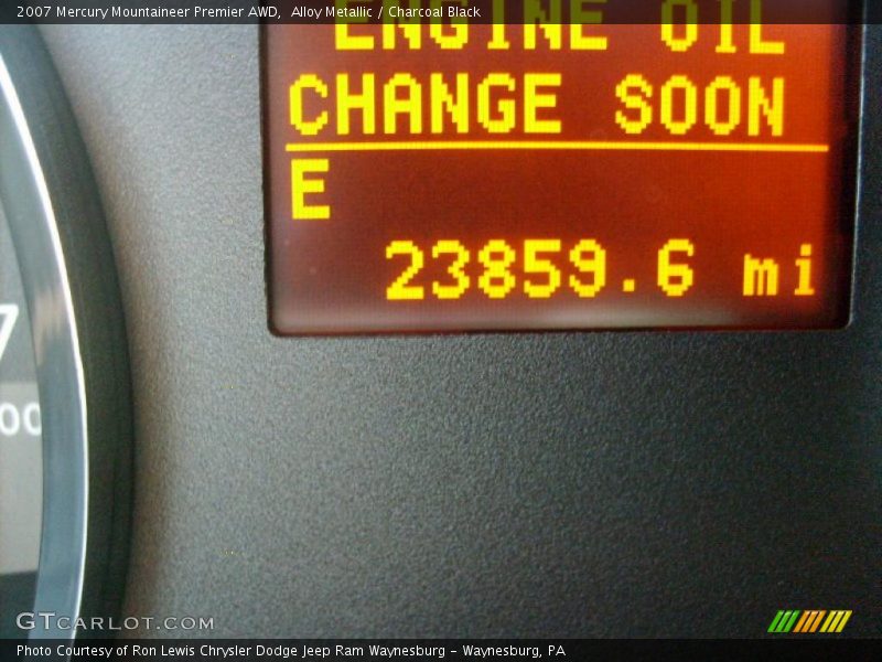 Alloy Metallic / Charcoal Black 2007 Mercury Mountaineer Premier AWD