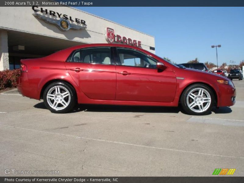Moroccan Red Pearl / Taupe 2008 Acura TL 3.2