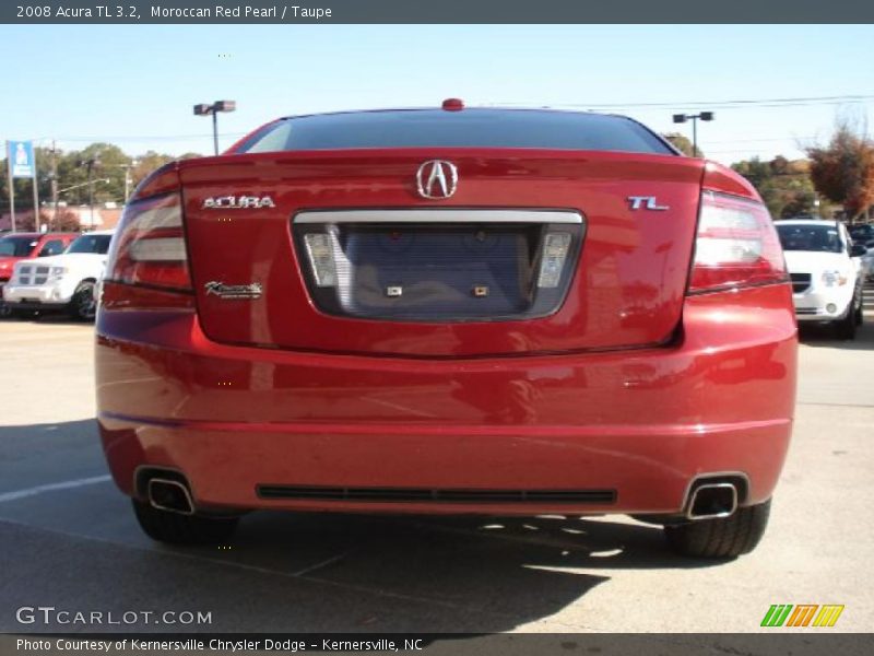 Moroccan Red Pearl / Taupe 2008 Acura TL 3.2