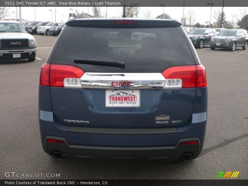 Steel Blue Metallic / Light Titanium 2011 GMC Terrain SLT AWD