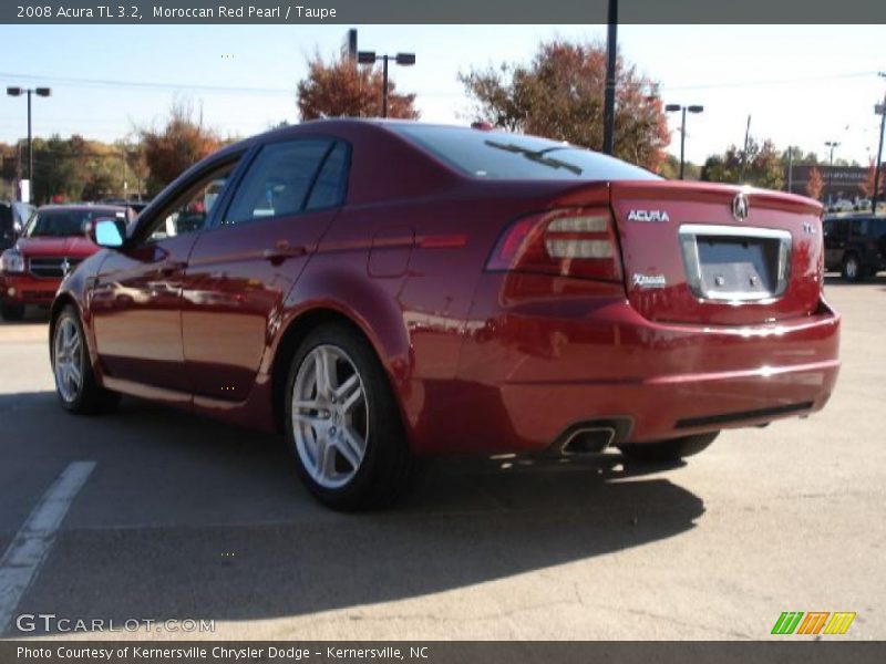 Moroccan Red Pearl / Taupe 2008 Acura TL 3.2
