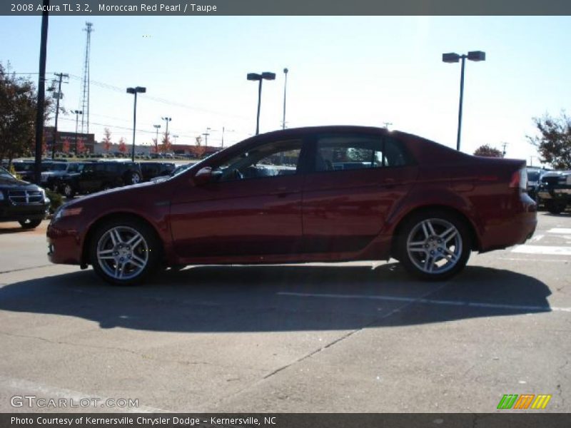 Moroccan Red Pearl / Taupe 2008 Acura TL 3.2