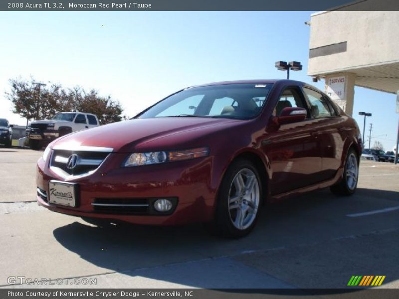 Moroccan Red Pearl / Taupe 2008 Acura TL 3.2