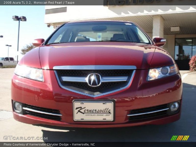 Moroccan Red Pearl / Taupe 2008 Acura TL 3.2