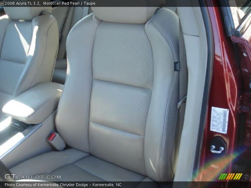 Moroccan Red Pearl / Taupe 2008 Acura TL 3.2