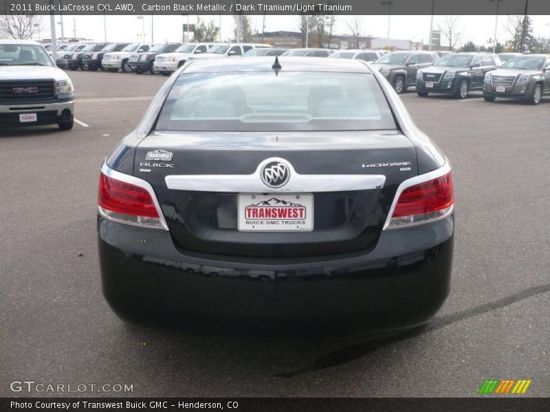 Carbon Black Metallic / Dark Titanium/Light Titanium 2011 Buick LaCrosse CXL AWD