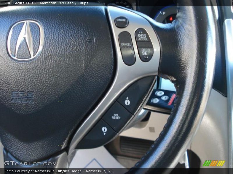 Moroccan Red Pearl / Taupe 2008 Acura TL 3.2