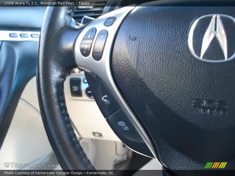 Moroccan Red Pearl / Taupe 2008 Acura TL 3.2