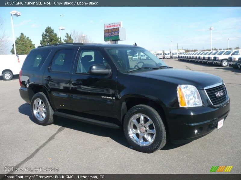 Onyx Black / Ebony Black 2007 GMC Yukon SLE 4x4